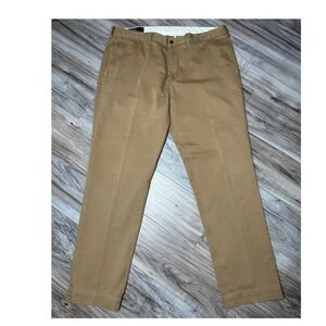 Polo Ralph Lauren Custom Fit Pants Mens 38x32 Khaki Cotton Chino Trousers